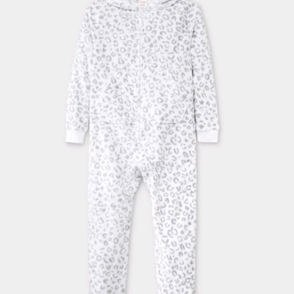 Cat & Jack Gray Leopard Print Kids Pajamas